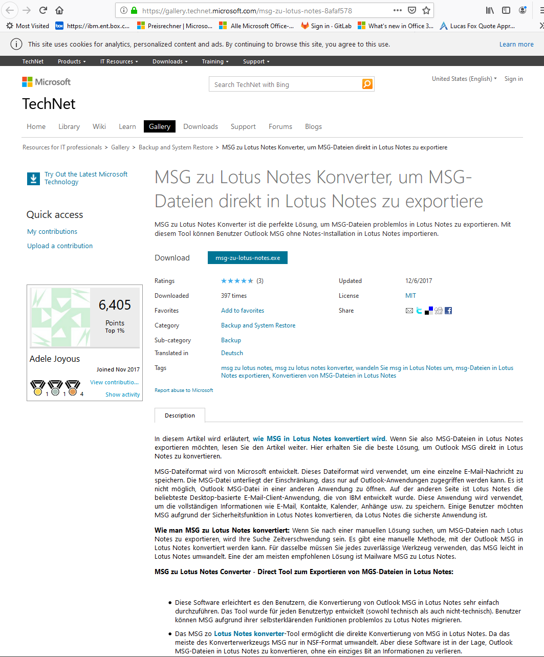 Image:Microsoft bezeichnet HCL Notes (ehemals Lotus Notes, resp. IBM Notes) als sicherste Anwendung